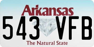 AR license plate 543VFB