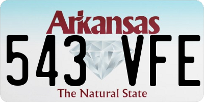 AR license plate 543VFE