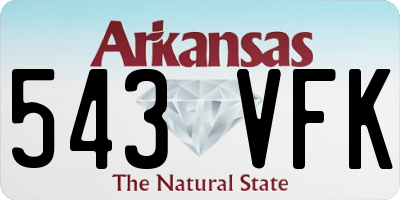 AR license plate 543VFK