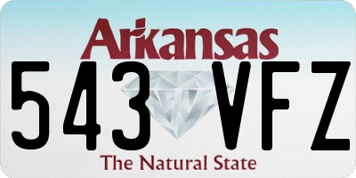 AR license plate 543VFZ