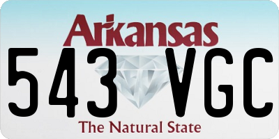 AR license plate 543VGC