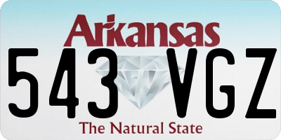 AR license plate 543VGZ