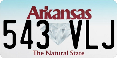 AR license plate 543VLJ