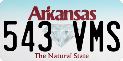 AR license plate 543VMS