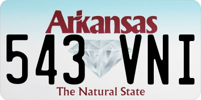 AR license plate 543VNI