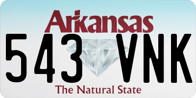 AR license plate 543VNK