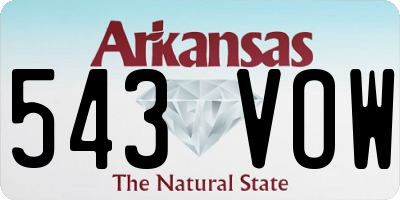 AR license plate 543VOW