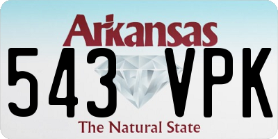 AR license plate 543VPK
