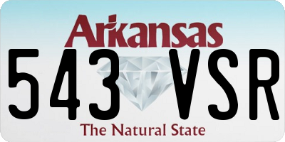 AR license plate 543VSR