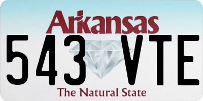 AR license plate 543VTE