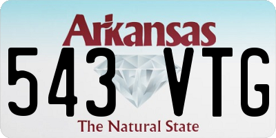 AR license plate 543VTG