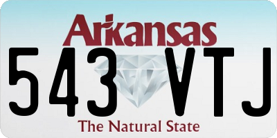 AR license plate 543VTJ
