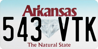 AR license plate 543VTK