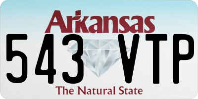 AR license plate 543VTP