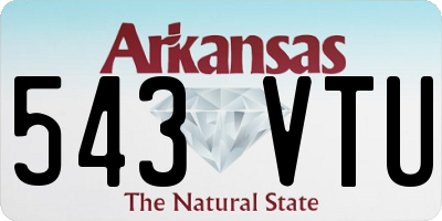 AR license plate 543VTU