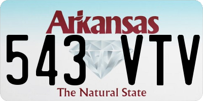 AR license plate 543VTV