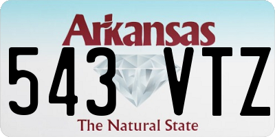 AR license plate 543VTZ