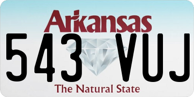 AR license plate 543VUJ