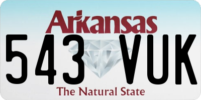 AR license plate 543VUK