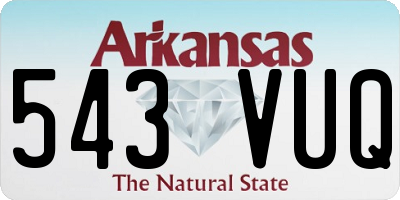 AR license plate 543VUQ