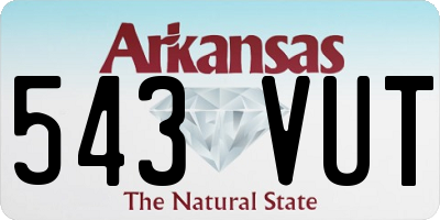AR license plate 543VUT