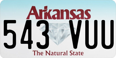 AR license plate 543VUU