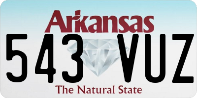 AR license plate 543VUZ