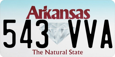 AR license plate 543VVA