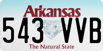 AR license plate 543VVB
