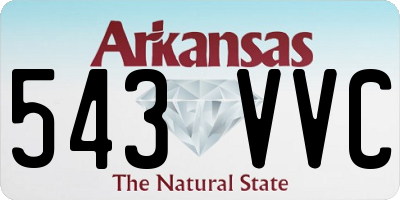 AR license plate 543VVC