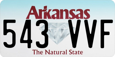 AR license plate 543VVF