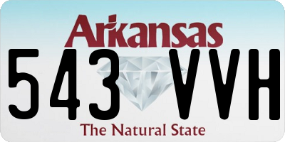 AR license plate 543VVH