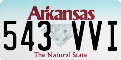 AR license plate 543VVI