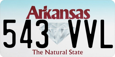 AR license plate 543VVL