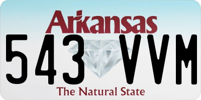 AR license plate 543VVM