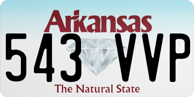 AR license plate 543VVP