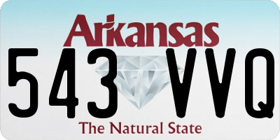 AR license plate 543VVQ