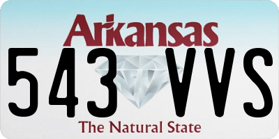 AR license plate 543VVS