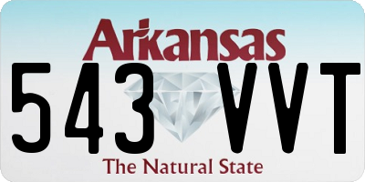 AR license plate 543VVT