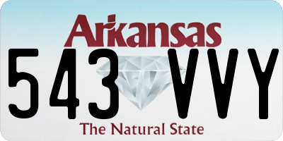 AR license plate 543VVY