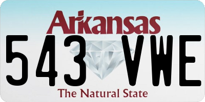 AR license plate 543VWE