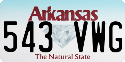 AR license plate 543VWG