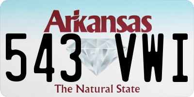 AR license plate 543VWI