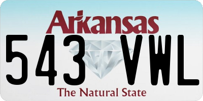 AR license plate 543VWL