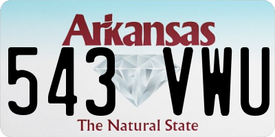AR license plate 543VWU