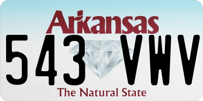 AR license plate 543VWV