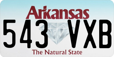 AR license plate 543VXB