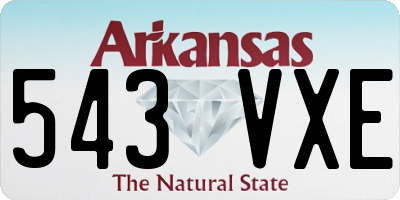 AR license plate 543VXE