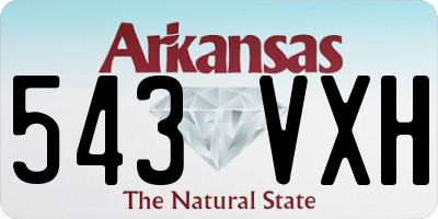 AR license plate 543VXH