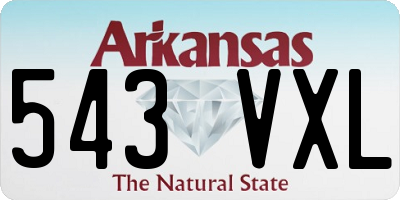 AR license plate 543VXL